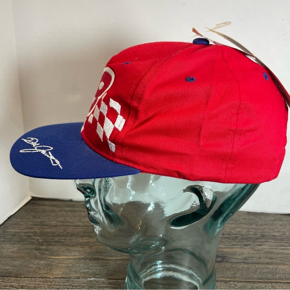NASCAR Red Hat with Logo Patch. Dale Jarrett. NWT. Cap. Race Day Apparel. - Picture 3 of 12